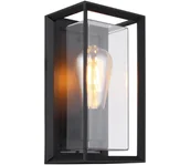 Lampy ogrodowe - Globo 31982S - Kinkiet zewnętrzny LOGANA 1xE27/60W/230V IP44 czarny - miniaturka - grafika 1