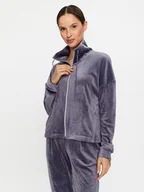 Piżamy damskie - Triumph Bluza Cozy Comfort Velour Zip Jacket 10216555 Szary Regular Fit - miniaturka - grafika 1