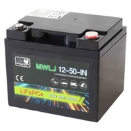 Akumulatory ogólnego zastosowania - Akumulator MWLJ LiFePO4 12.8V 50Ah 640Wh IN (12-50-IN) - miniaturka - grafika 1