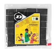 Tenis ziemny - Owijki Wierzchnie, Dunlop ViperDry Overgrip, Czarne, 12 szt - miniaturka - grafika 1