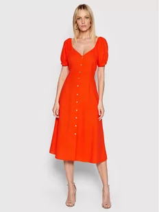 Vero Moda Sukienka koszulowa Jesmilo 10260300 Pomarańczowy Regular Fit - Sukienki - miniaturka - grafika 1
