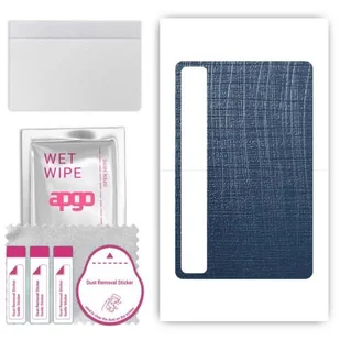 folia naklejka skórka strukturalna na TYŁ do TCL TAB 8 LE - Tkanina Granatowa - apgo SKINS - Akcesoria do tabletów i e-booków - miniaturka - grafika 1