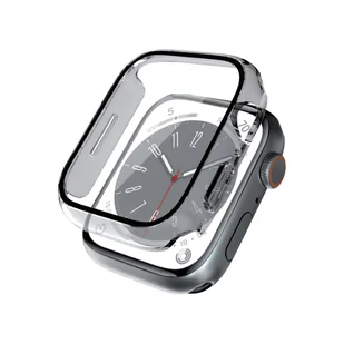Crong Hybrid Watch Case - Etui ze szkłem Apple Watch 44mm (Clear) - Akcesoria do smartwatchy - miniaturka - grafika 1
