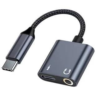 Adapter BELINE USB-C - USB-C/Jack 3.5 mm BLNAA01 Czarny - Pozostałe akcesoria do telefonów - miniaturka - grafika 1