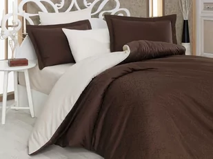 Hobby Pościel satyna żakardowa Damask Brown - Pościel - miniaturka - grafika 1