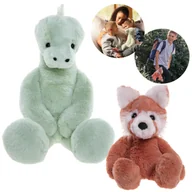 Maskotki i pluszaki - Charlie Bears Zestaw dwóch maskotek z serii Bear&Me: panda Ronnie i stegozaur Stevie - pluszaki idealne dla dzieci - miniaturka - grafika 1