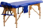 Łóżka - BODYFIT BODYFIT Stół, łóżko do masażu, 2 segmentowe, niebieskie, 185x60 cm - miniaturka - grafika 1