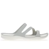 Klapki i japonki damskie - Klapki Crocs Swiftwater Sandal 203998-1FT - szare - miniaturka - grafika 1