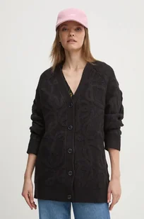 Desigual kardigan MONTREAL damski kolor czarny 24WWJF12 - Swetry damskie - miniaturka - grafika 1
