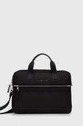 Torby podróżne - Tommy Hilfiger torba na laptopa kolor czarny - miniaturka - grafika 1