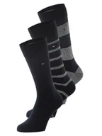 Skarpetki męskie - Tommy Hilfiger Skarpety pakowane po 5 szt. Mężczyźni Bawełna niebieski jednolity, 39-42 - miniaturka - grafika 1