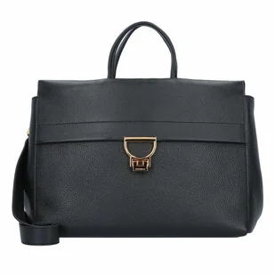 Coccinelle Arlettis Torba Skórzany 37 cm Komora na laptopa czarny - Torebki damskie - miniaturka - grafika 1