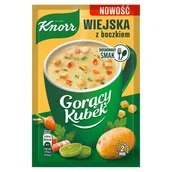 Zupy w płynie - Knorr Gorący Kubek Wiejska z boczkiem 21 g - miniaturka - grafika 1