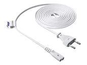 Części i akcesoria do laptopów - AKYGA Power Cable for Notebook AK-RD-06A Eight CCA CEE 7/16 / IEC C7 1.5m white - miniaturka - grafika 1
