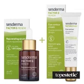 Zestawy kosmetyków damskich - Sesderma Factor G - Rejuvenating Serum + Eye Contour Cream ZESTAW Serum 30 ml + Krem pod oczy 15 ml - miniaturka - grafika 1