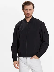 Calvin Klein Kurtka bomber Matt Crinkle Hero Bomber K10K111021 Czarny Regular Fit - Kurtki męskie - miniaturka - grafika 1