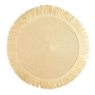 Obrusy i serwetki - Podkładka dekoracyjna BOHO/1 Ø38 cm beżowy 6 sztuk - miniaturka - grafika 1
