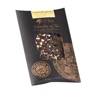 Czekolada - Czekolada gorzka 70,4% z karmelizowaną esencją herbaty Yerba Mate i skórką z cytryny - miniaturka - grafika 1