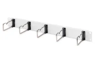 Akcesoria do komputerów stacjonarnych - Digitus Organizator kablowy 19" 1U, 5x uchwyty stalowe, 40x75 mm, szary - miniaturka - grafika 1