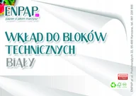 Podobrazia, bloki, papiery - Blok techniczny, A4, biały, wkład, 170g - miniaturka - grafika 1
