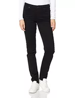Spodnie damskie - GANT Damskie spodnie sportowe Farla Super Stretch Jeans spodnie rekreacyjne, czarne, 27 - miniaturka - grafika 1