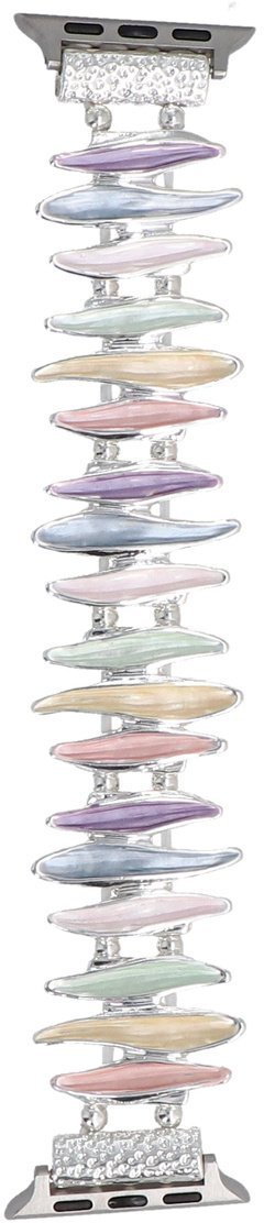 GlacierX bransoleta do smartwatcha Gleam Floret Stretch Bracelet Sweet Candy do Apple Watch 38/40/41mm Pastelowa