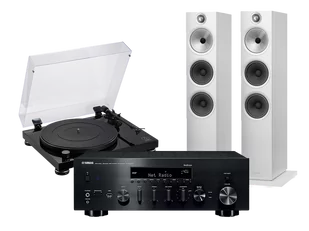 Yamaha R-N803D (czarny) + LPW50PB (czarny) + 603 S2 (biały) - Zestawy stereo - miniaturka - grafika 1