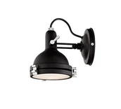 Lampy ścienne - Kaspa Kinkiet Nautilius czarny 20482102 - miniaturka - grafika 1