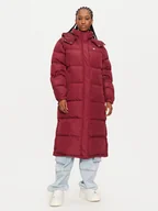 Kurtki damskie - Tommy Jeans Kurtka puchowa Alaska DW0DW18860 Bordowy Regular Fit - miniaturka - grafika 1