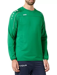 Bluzy męskie - JAKO JAKO męska bluza Sweat Classico, sportowa zieleń, S 8850 - grafika 1