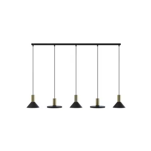 Nowodvorski Lampa wisząca do salonu GU10 10W HERMANOS V wys. 130cm czarny 8032 - Lampy sufitowe - miniaturka - grafika 1