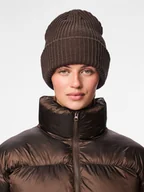 Czapki damskie - Pieces Czapka dzianinowa w kolorze brązowym - miniaturka - grafika 1