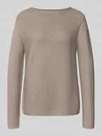 Swetry damskie - Sweter z dzianiny o kroju regular fit z czystej bawełny - miniaturka - grafika 1