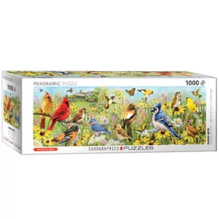 Eurographics Puzzle 1000 Ptaki w ogrodzie, Panorama 628136653381 - Puzzle - miniaturka - grafika 2