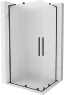 Kabiny prysznicowe - Mexen Velar L Duo kabina prysznicowa rozsuwana 90x80 cm, szron, gun gray szczotkowana - 871-090-080-02-33-66 - miniaturka - grafika 1