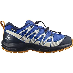Salomon XA PRO 3D V8 CSWP Unisex dziecięce wodoszczelne buty trekkingowe, Palace Blue Navy Blazer masła - 37 eu - Buty dla chłopców - miniaturka - grafika 1