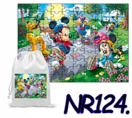 Puzzle - PUZZLE 192 EL. UKŁADANKA PREZENT MYSZKA MIKI MINI + WORECZEK Z NADRUKIEM - miniaturka - grafika 1