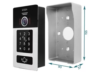 Wideodomofon 2-żyłowy 5TECH TWIN 2 monitory 10 VIRGO(B)/82225A Natynk/Podtynk - Wideodomofony - miniaturka - grafika 2