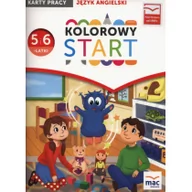 Edukacja przedszkolna - Wodzicka-Dondziłło Ewa Kolorowy start 5 i 6 - latki Język angielski Karty pracy - miniaturka - grafika 1