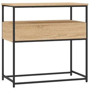 Stolik konsolowy, dąb sonoma, 75x40x75 cm Lumarko! - Konsole i sekretarzyki - miniaturka - grafika 9