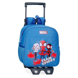 Joumma Marvel Team Spidey Plecak przedszkolny z wózkiem niebieski 23x25x10 cm Poliester 5,25 l, Niebieski, Talla única, Plecak przedszkolny z wózkiem - Plecaki szkolne i tornistry - miniaturka - grafika 1