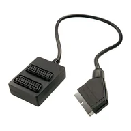 Inne akcesoria audio-wideo - Rozgałęźnik EURO-2xEURO, 0,5 m - miniaturka - grafika 1