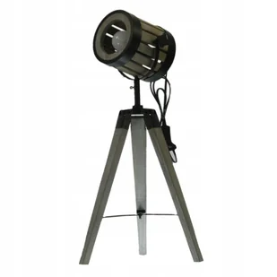 NOWOCZESNA LAMPA PODŁOGOWA TRÓJNÓG TRIPOD DREWNO - Zabawki zręcznościowe - miniaturka - grafika 1