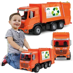 Lena Giga Truckies Duża Smieciarka Worxx Arocs 52 cm 3+ - Samochody i pojazdy dla dzieci - miniaturka - grafika 1