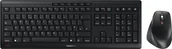Zestawy myszka + klawiatura - Klawiatura + mysz Cherry CHERRY JD-8550GB-2 klawiatura Dołączona myszka Dom/Biuro RF Wireless QWERTY Angielski Czarny - miniaturka - grafika 1