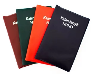 Kalendarz kieszonkowy NUNO 2026 skorowidz kalendarzyk 4 x kolory 8x12,5 cm - Kalendarze Kalendarz kieszonkowy NUNO 2026 skorowidz kalendarzyk 4 x kolory 8x12,5 cm - Kalendarze - miniaturka - grafika 1