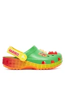 Buty dla chłopców - Crocs Klapki Classic Haribo 211145 Zielony - miniaturka - grafika 1
