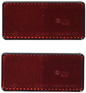 HELLA 8RA 003 326-931 Światło odblaskowe tylne - Kolor szkła reflektora: czerwony - przyklejony - Komplet - Ilość: 2 - Części motocyklowe - miniaturka - grafika 1