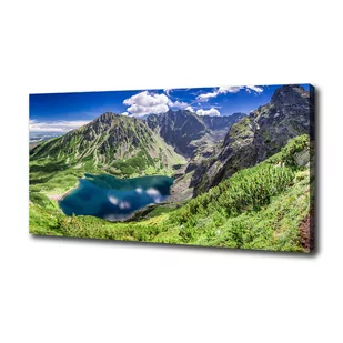 Foto obraz na płótnie Czarny staw Tatry - Obrazy i zdjęcia na płótnie - miniaturka - grafika 1