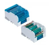 Rozdzielnie elektryczne - Pawbol SP.Z O.O. Blok rozdzielczy, listwa łączeniowa 4X7, 100A/500V/BLOK/ - miniaturka - grafika 1